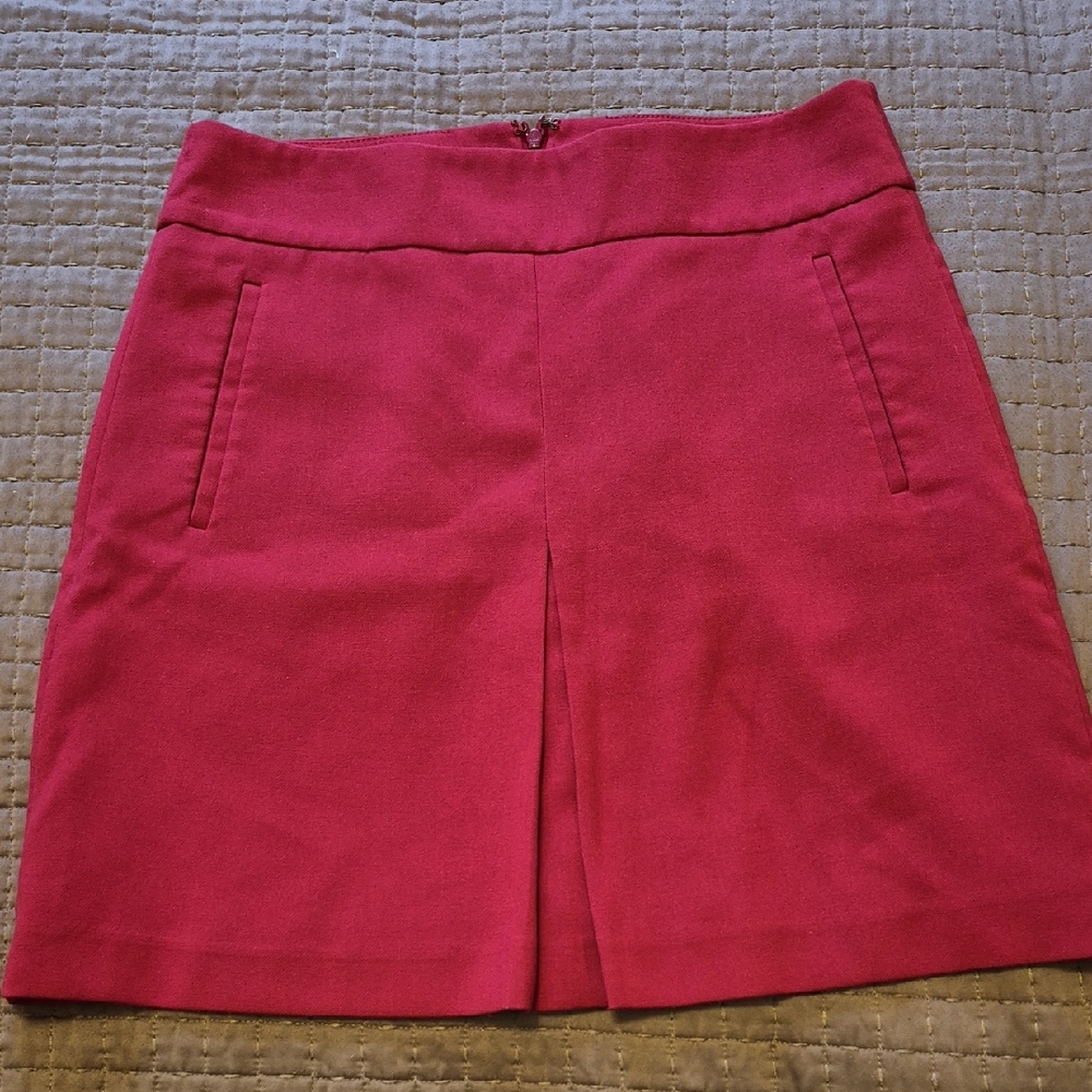 LOFT Red Skirt